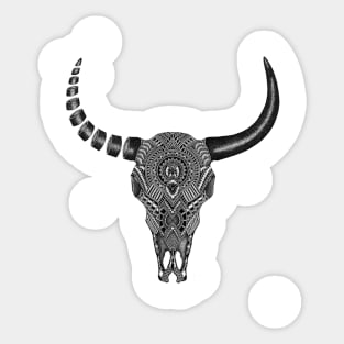 Bull Skull Sticker